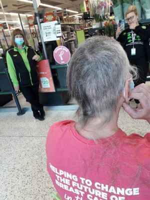 Diana shaves her hair off to raise funds for Tickled Pink  | Asda Gillingham Pier