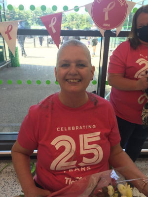 Diana shaves her hair off to raise funds for Tickled Pink  | Asda Gillingham Pier