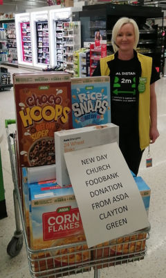 Donation to New Day Church Foodbank  | Asda Clayton Green