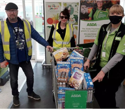 Donation to Curry on the Street  | Asda Colne