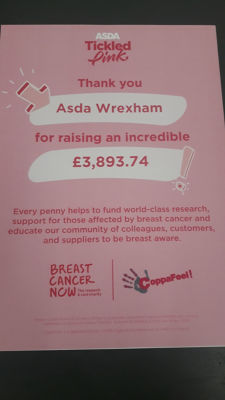 Tickled Pink thank you | Asda Wrexham