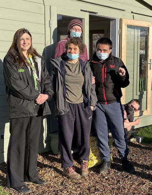 Elm Tree Farm visit to meet volunteers and service users . | Asda Longwell Green