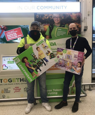 Fire donation | Asda Stevenage