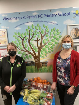 St. Peter’s R.C School donation | Asda Blackburn