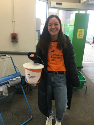 Nadia came in to Asda Burton to do a bucket collection for Alzheimer’s Research uk | Asda Burton on Trent