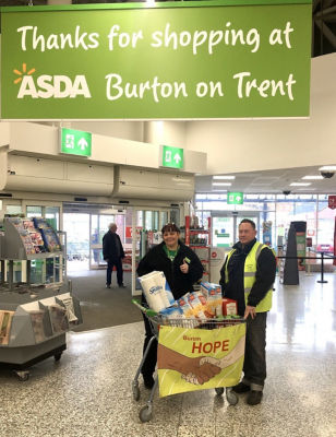 Burton Hope food bank donation | Asda Burton on Trent