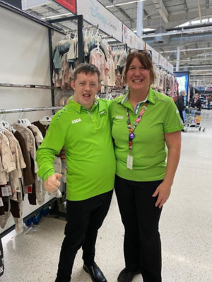 Sam Russell-Pierce completed work experience at Asda Swindon Haydon