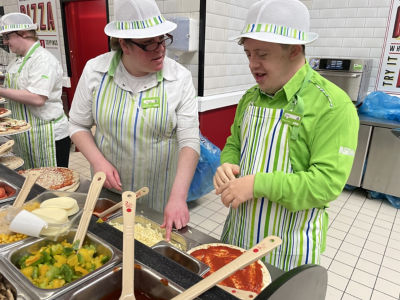Sam Russell-Pierce completed work experience at Asda Swindon Haydon