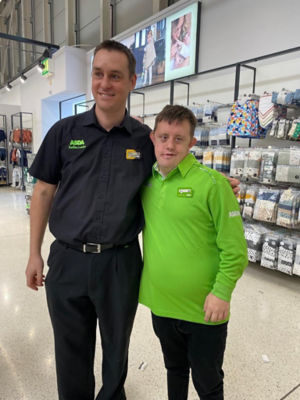Sam Russell-Pierce completed work experience at Asda Swindon Haydon