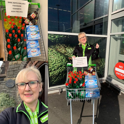 Outreach at my local foodbank | Asda Pwllheli