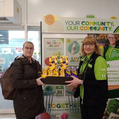 Today we donated a selection of Easter eggs to Fishermore RC School for their Easter event | Asda Colne