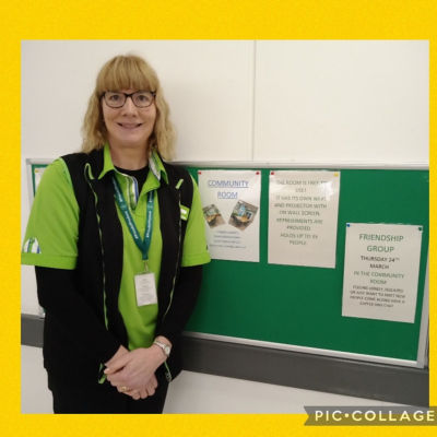 We have set up an awareness board for customers to see what fantastic groups are available in our Community Room  | Asda Colne