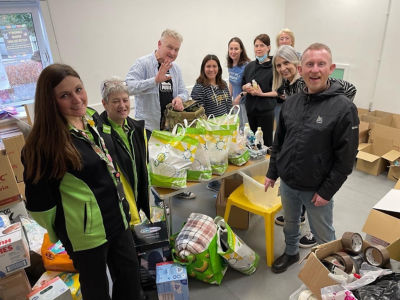 Colleague donations to support 🇺🇦 Ukraine 🇺🇦  | Asda Longwell Green