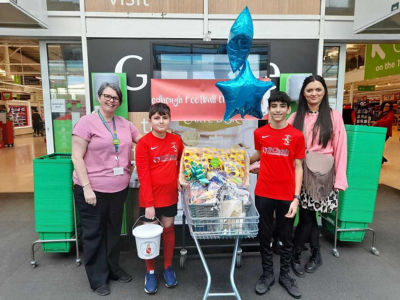 Raising pennies for football club | Asda Gateshead