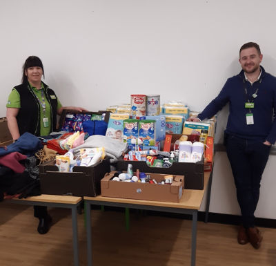 Our Colleagues donate essential supplies for the people of Ukraine | Asda Ipswich Stoke Park