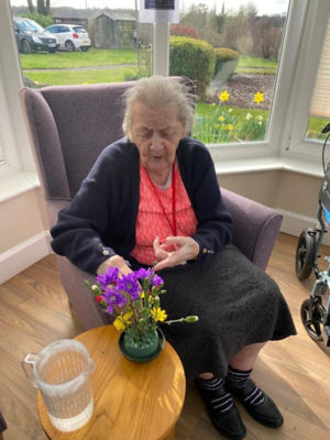 Flower arranging at The Grange nursing home | Asda Basingstoke