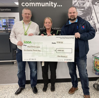 Royal British Legion grant | Asda Blackburn