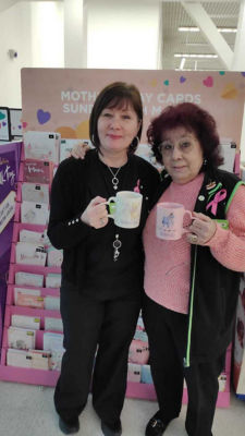 Happy Mother's Day to Carole Willoughby and her daughter Andrea Dettmer who work together at Asda Watford