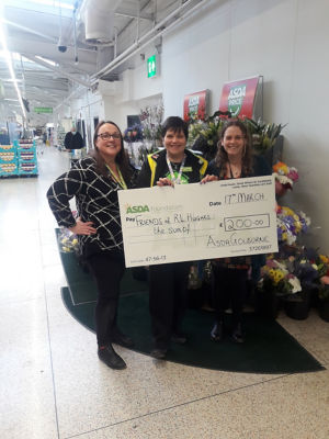 Green Token Giving Runners Up Cheque  | Asda Golborne