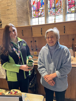 Helping out at St Mary's coffee morning | Asda Longwell Green