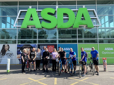 Royal Logistic Corps cycling support | Asda Eastleigh
