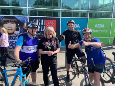 Royal Logistic Corps cycling support | Asda Eastleigh