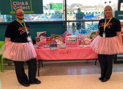 Tickled Pink fundraising | Asda Forfar