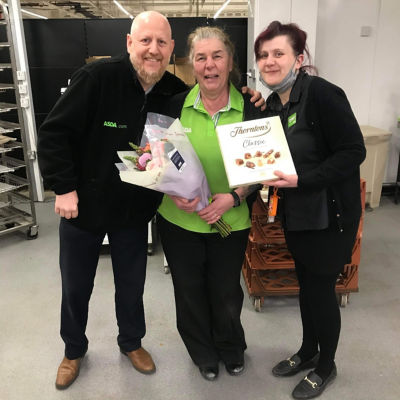 Sue celebrates 38 years of service | Asda South Woodham Ferrers