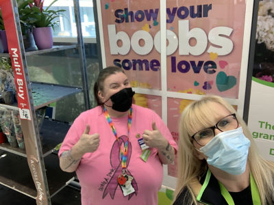 Tickled Pink fundraising at Asda Pwllheli  | Asda Pwllheli