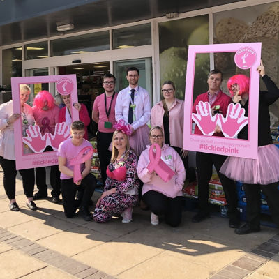 Tickled Pink fundraising | Asda Waterlooville