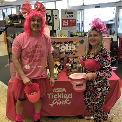 Tickled Pink fundraising | Asda Waterlooville