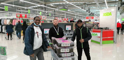 Easter Egg hamper for UCKG, Stratford  | Asda Leyton Mills
