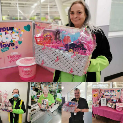 Tickled Pink raffle | Asda Clayton Green