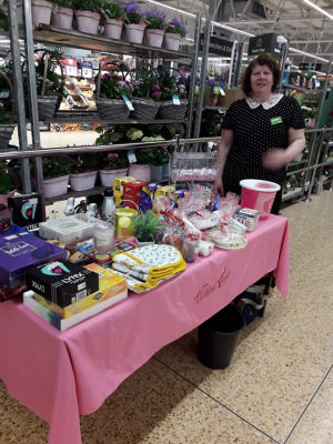 Thanks to our colleague Denise who helped me with a tombola for Tickled pink. | Asda Taunton