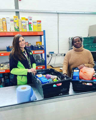 Helping out at the local food bank  | Asda Longwell Green