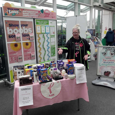 Tickled Pink tombola | Asda Queensferry