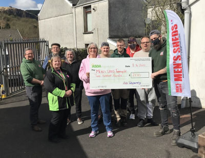 Foundation grant for Mens Shed in Tynewydd | Asda Tonypandy