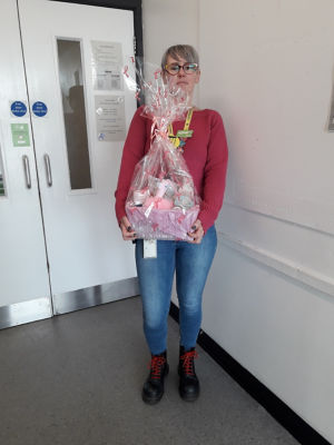 Marla our frontend section leader won our Mothers Day Hamper hope you enjoy it. | Asda Govan