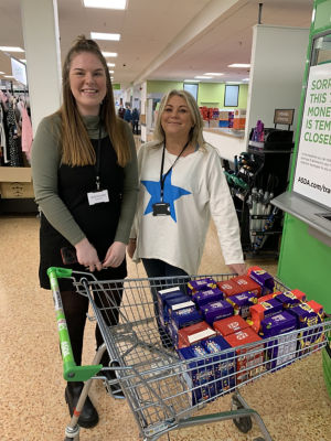 Donation of Easter Eggs to Warwickshire County Councils Strengthening Families Team.  | Asda Leamington Spa