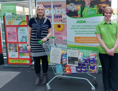 Another trolley of Easter eggs off to New Day Chruch Foodbank kindly donated by our generous customers. | Asda Clayton Green