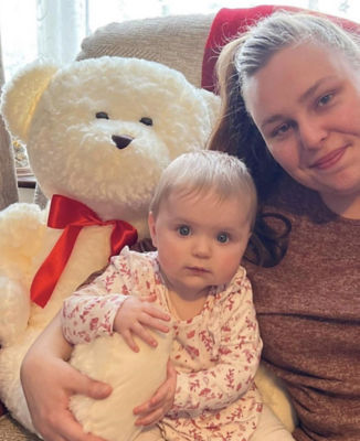 Baby Izzy wins a big Teddy  | Asda Sittingbourne
