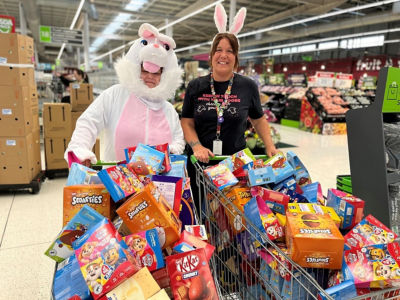 Easter egg collection trolley donation  | Asda Swindon Haydon