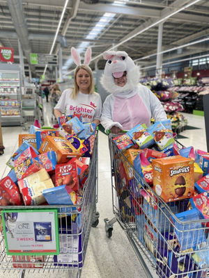 Easter egg collection trolley donation  | Asda Swindon Haydon