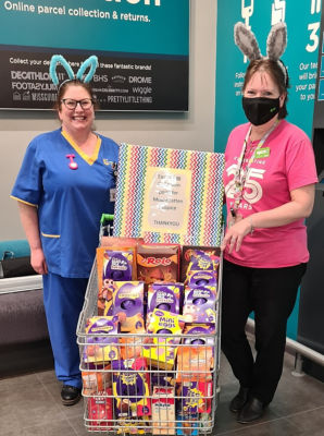 Easter eggs for Mountbatten Hospice | Asda Newport Isle of Wight