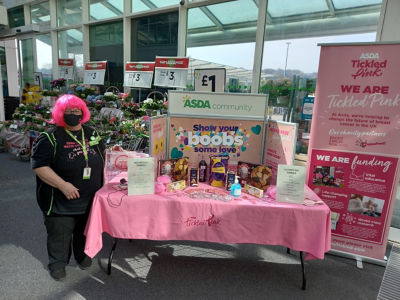Tickled Pink fundraising  | Asda Falmouth