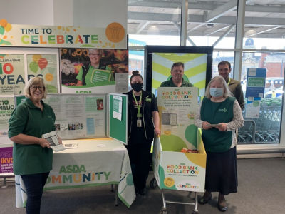 810.8kgs of donations collected during our food drive! | Asda Newark