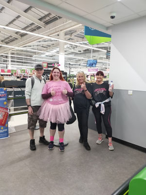 Sponsored walk for Tickled Pink | Asda Clydebank