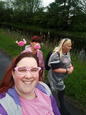 Sponsored walk for Tickled Pink | Asda Clydebank