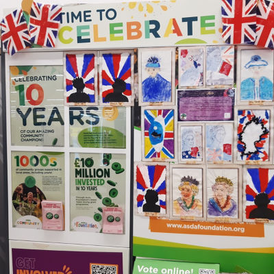 Jubilee artwork | Asda Bromborough
