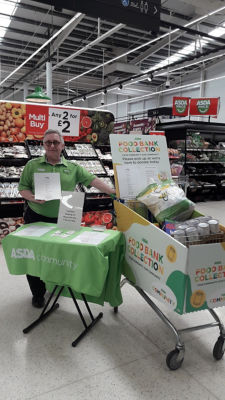 Wirral Food Bank collection | Asda Arrowe Park